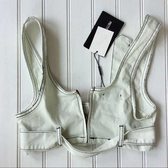 PrettyLittleThing Stone Buckle Bralette. - Picture 14 of 14